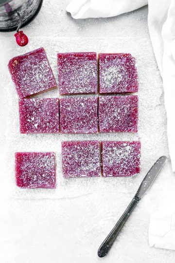 Vegan blood orange bars