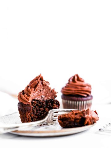 Vegan chocolate cupcake