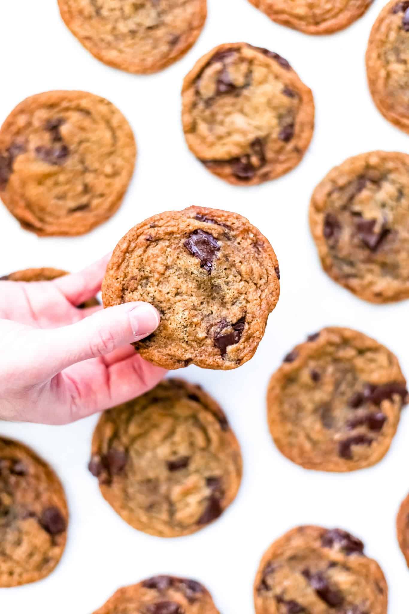 Vegan Toffee Chocolate Chip Cookies