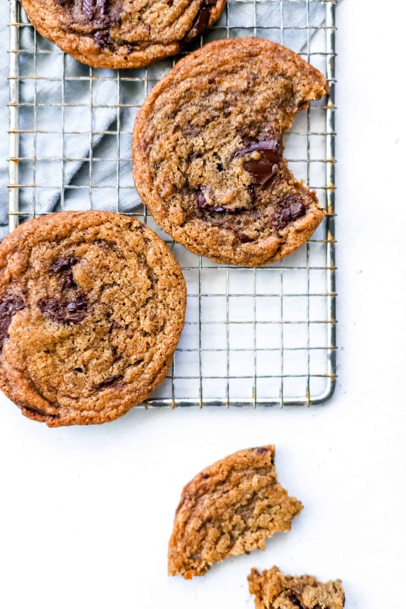 Vegan Toffee Chocolate Chip Cookies