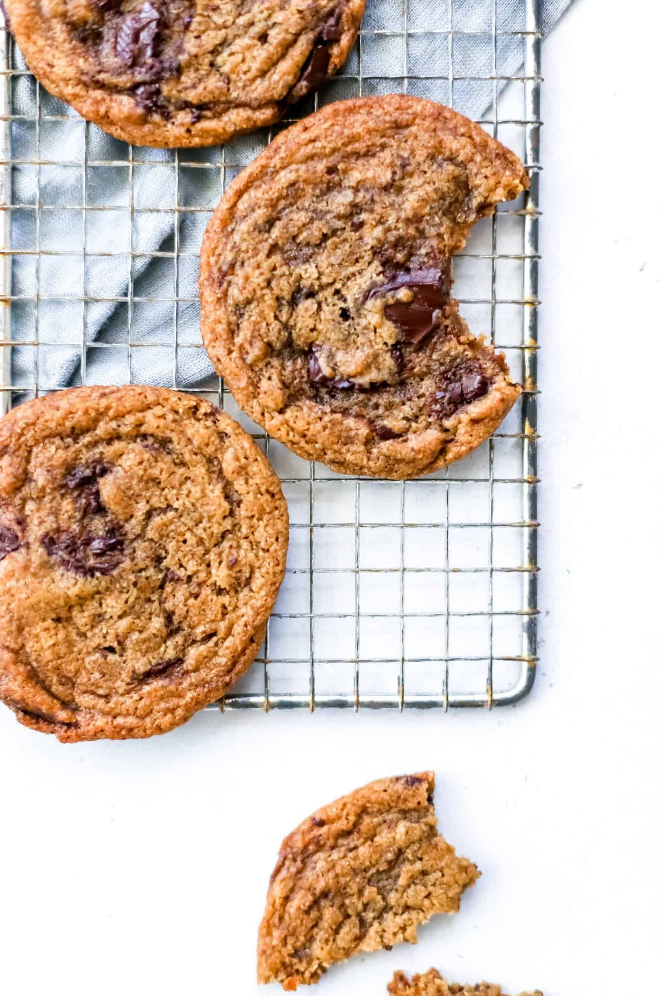 Vegan Toffee Chocolate Chip Cookies Censored Baker