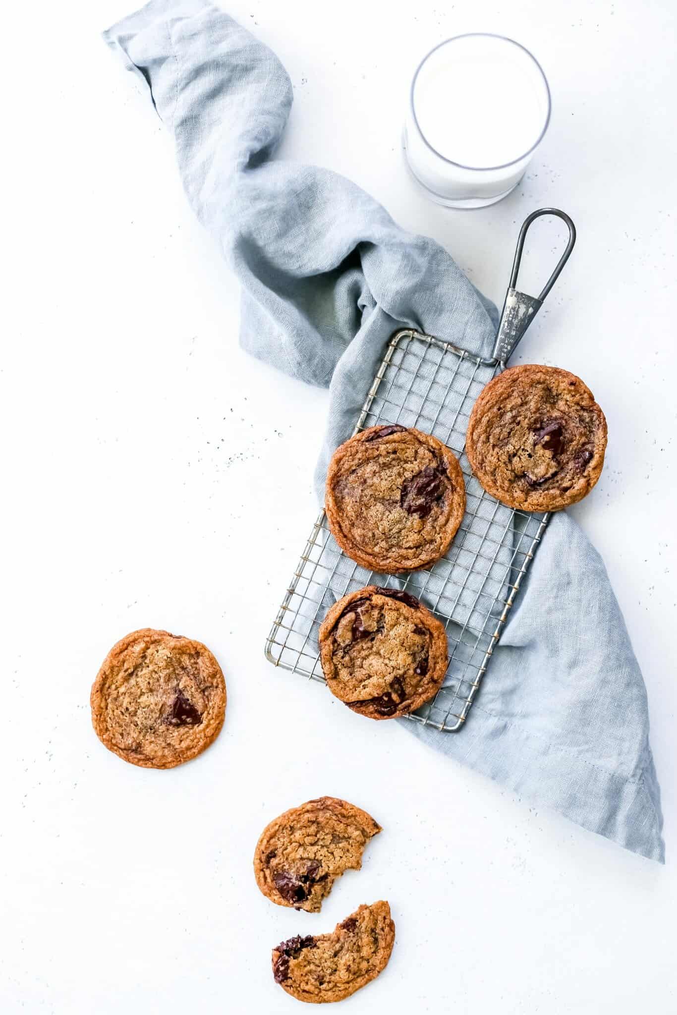Vegan Toffee Chocolate Chip Cookies