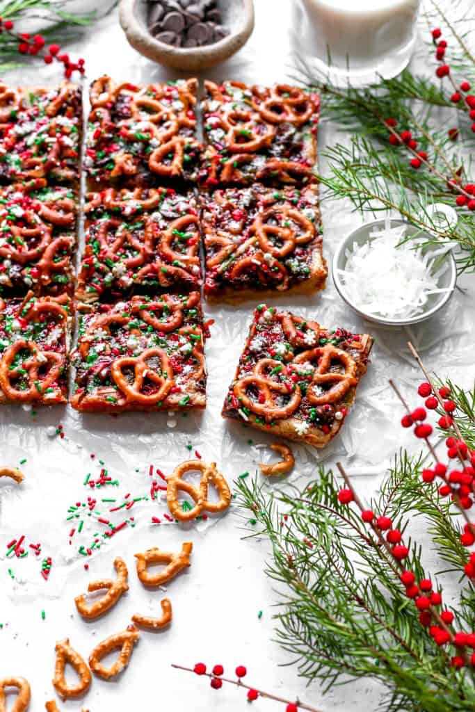 Vegan Christmas 7 Layer Bars