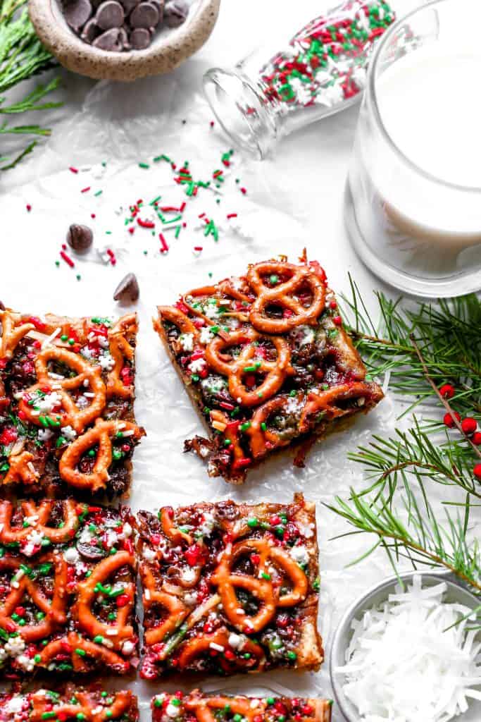 Vegan Christmas 7 Layer Bars