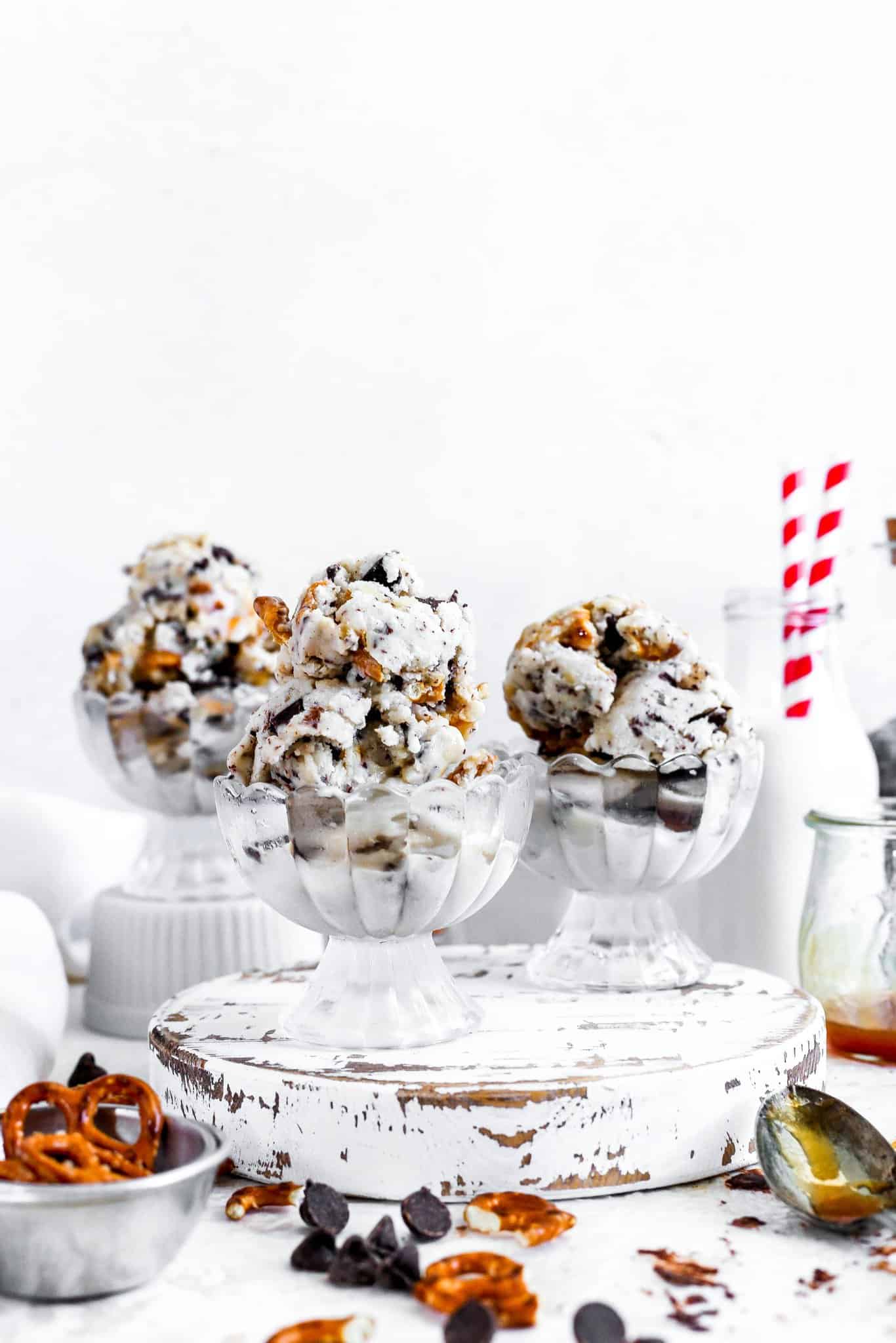 Vegan Caramel Pretzel Ice Cream