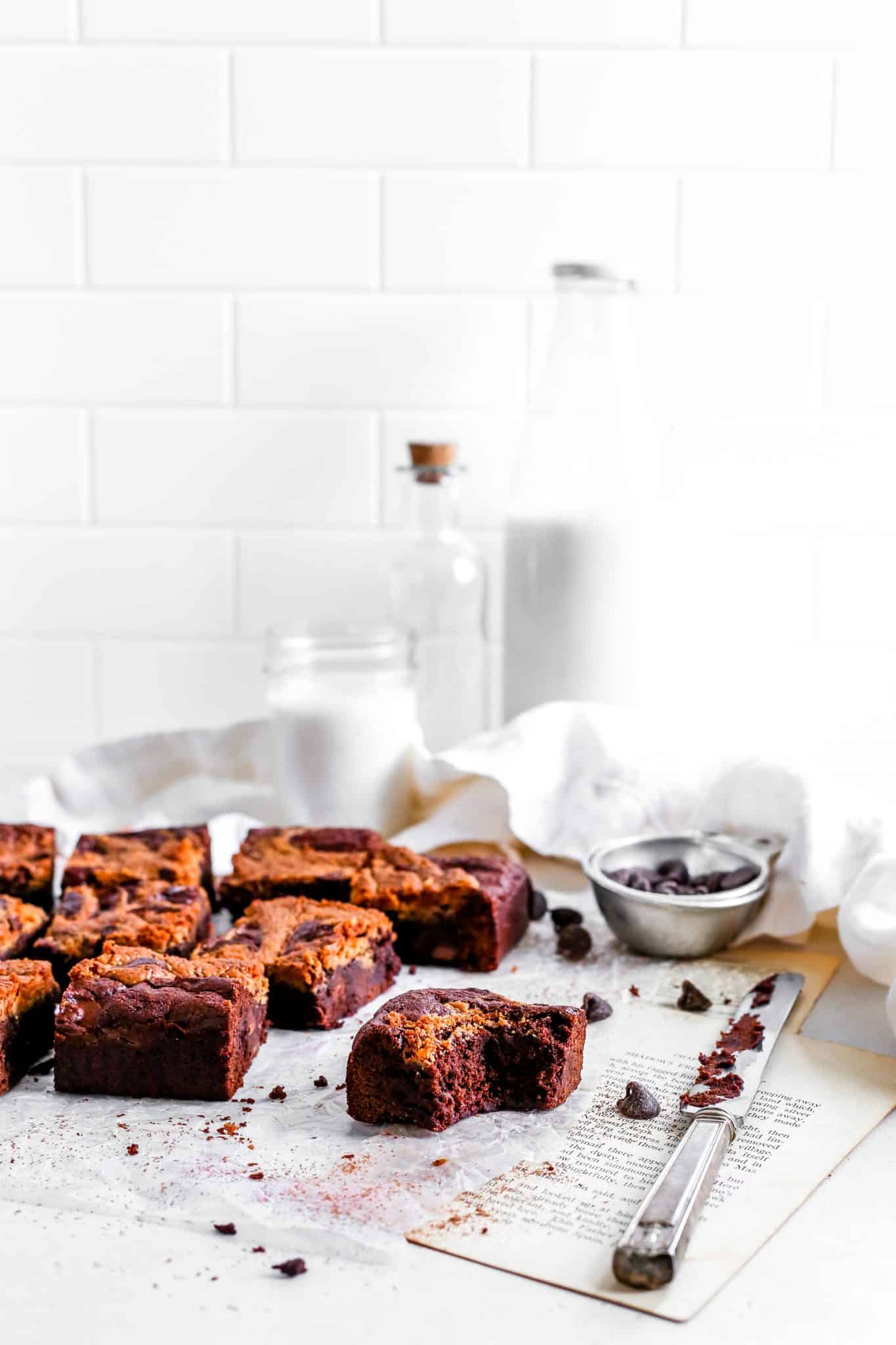 Vegan Peanut Butter Brownies