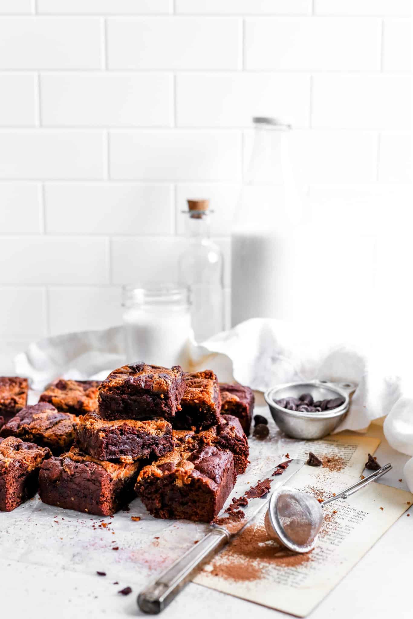 Vegan Peanut Butter Brownies