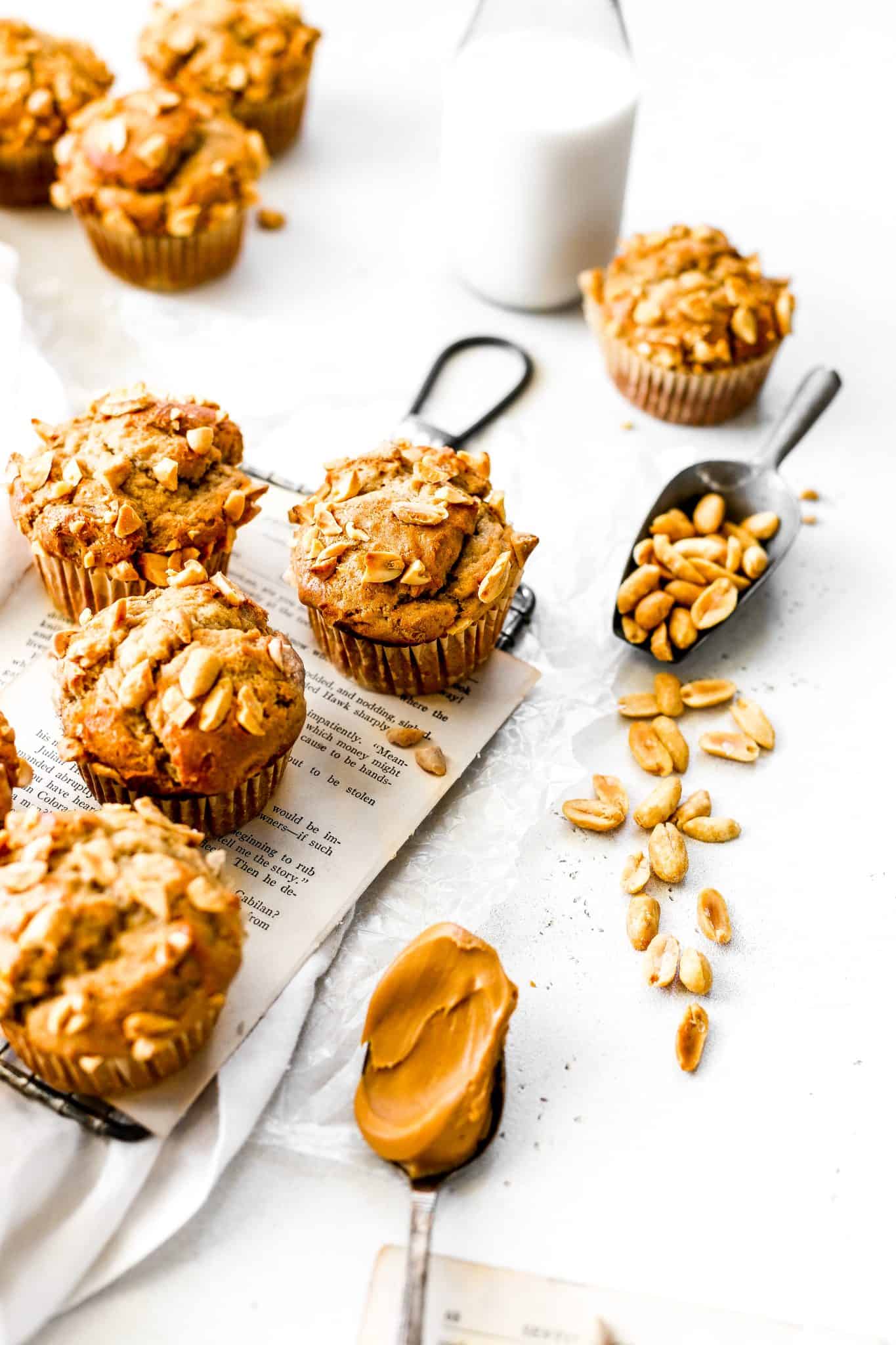 Vegan Peanut Butter Banana Muffins