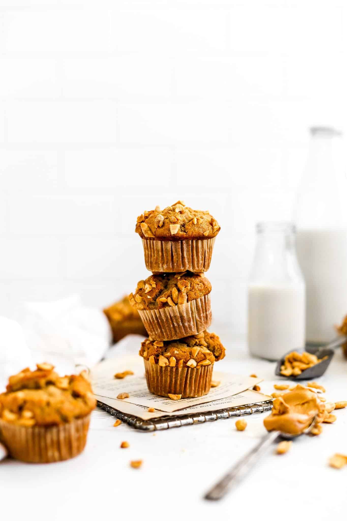Vegan Peanut Butter Banana Muffins