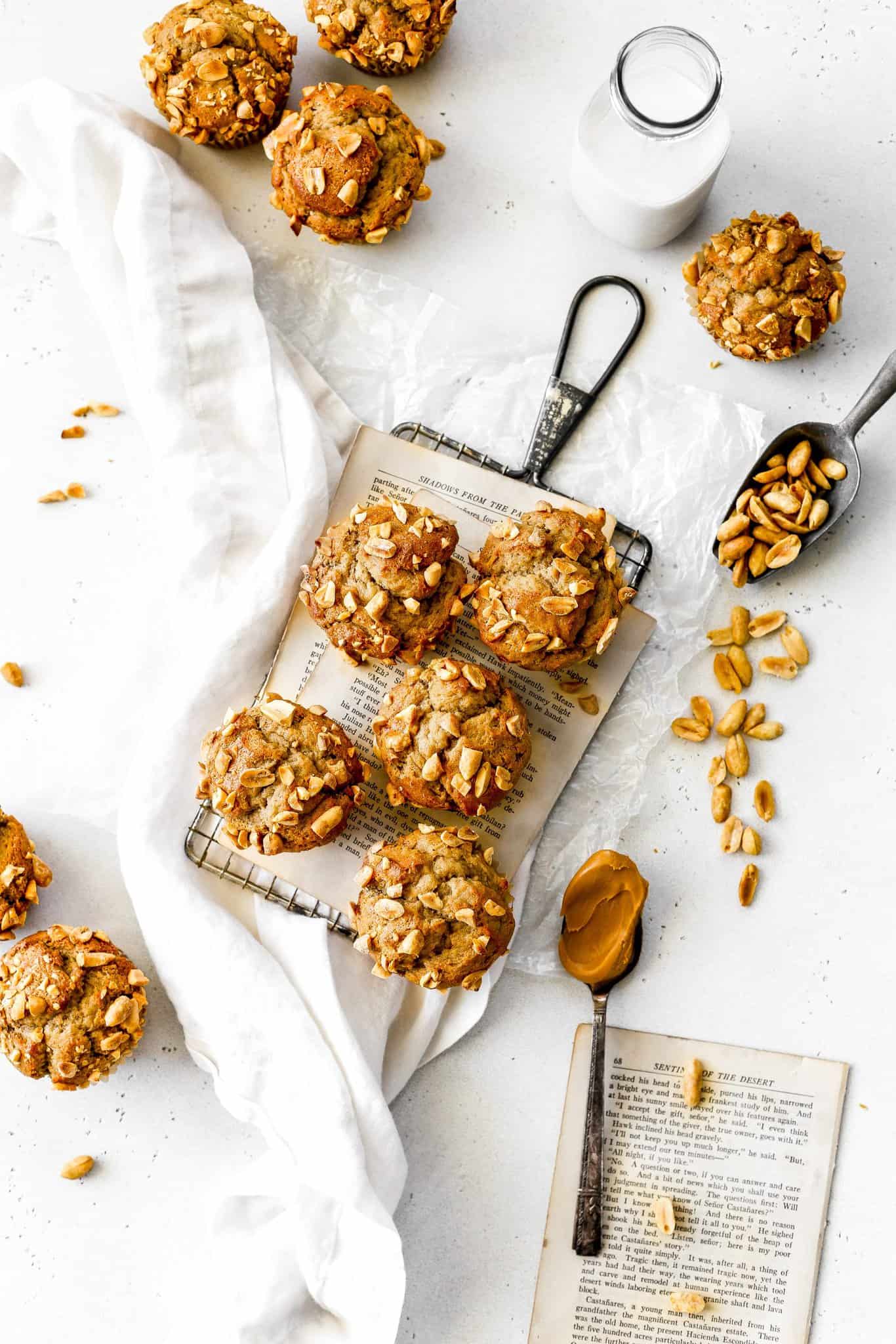 Vegan Peanut Butter Banana Muffins