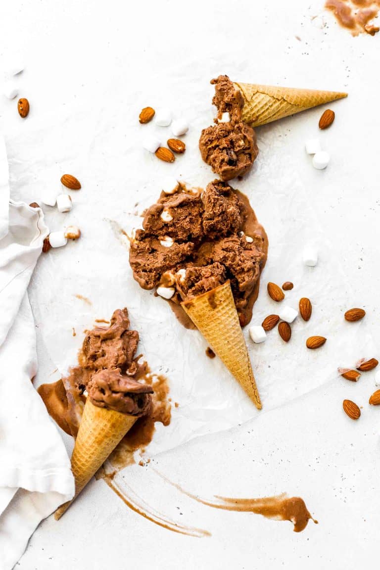 Vegan Rocky Road Ice Cream