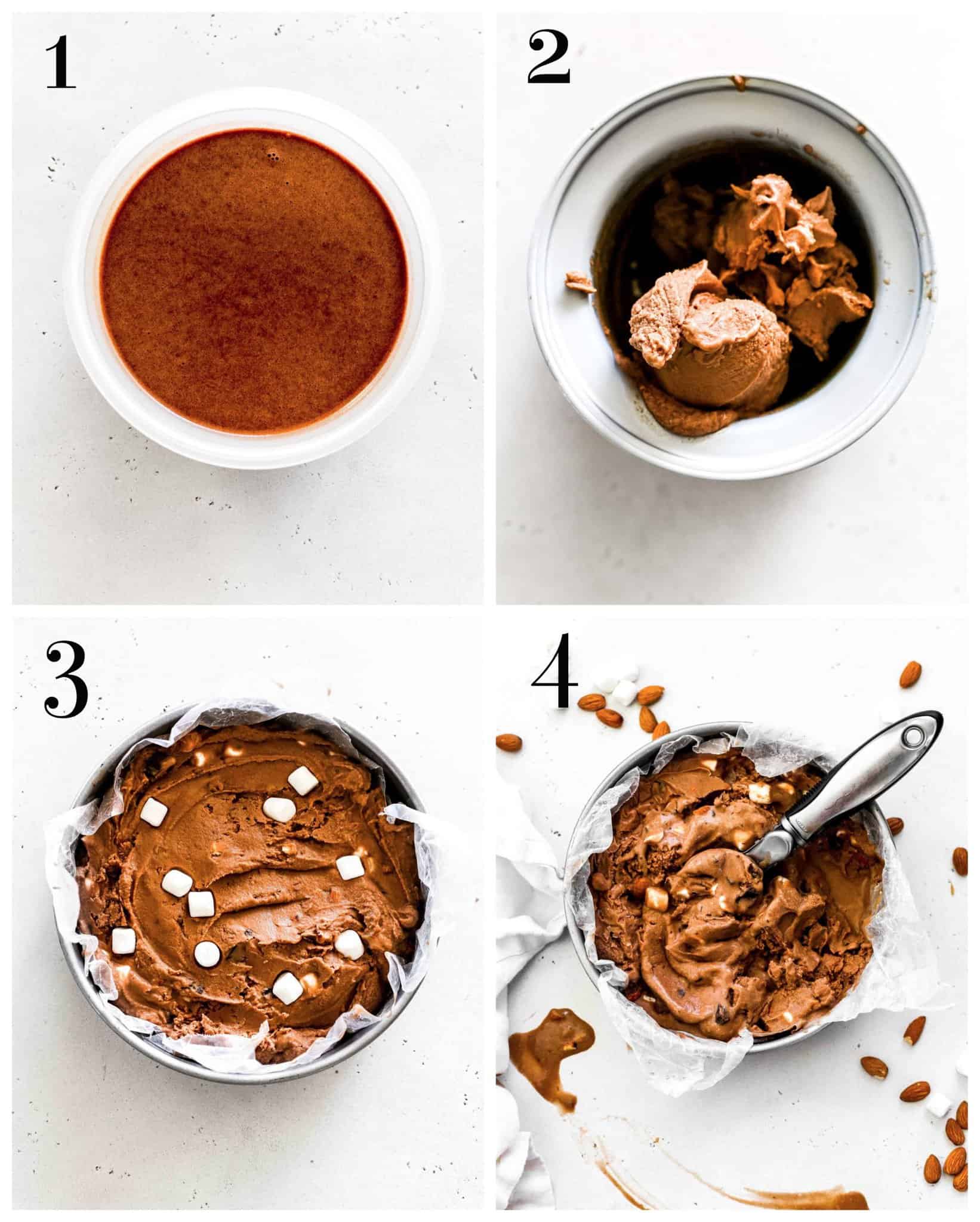 Vegan Rocky Road Ice Cream