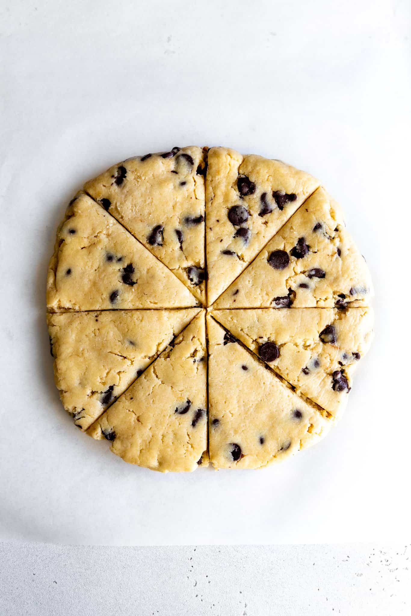 Vegan Chocolate Chip Scones (only 1 bowl!)