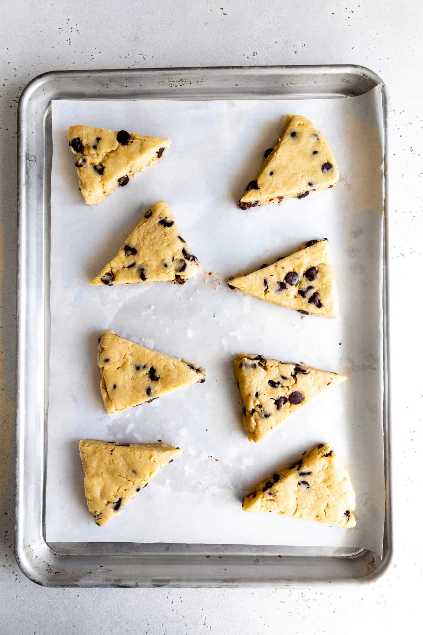 Vegan Chocolate Chip Scones (only 1 bowl!)