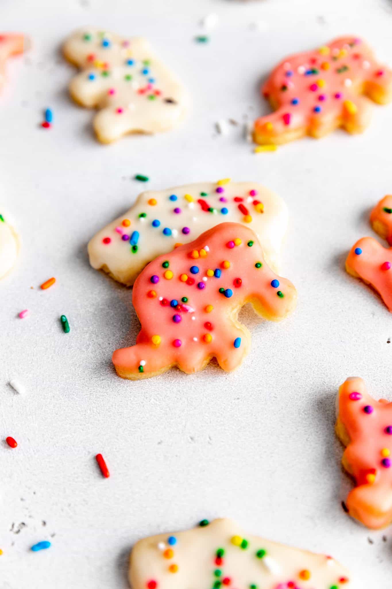 Vegan Frosted Animal Cookies (Mother's Circus Animal Copycat)