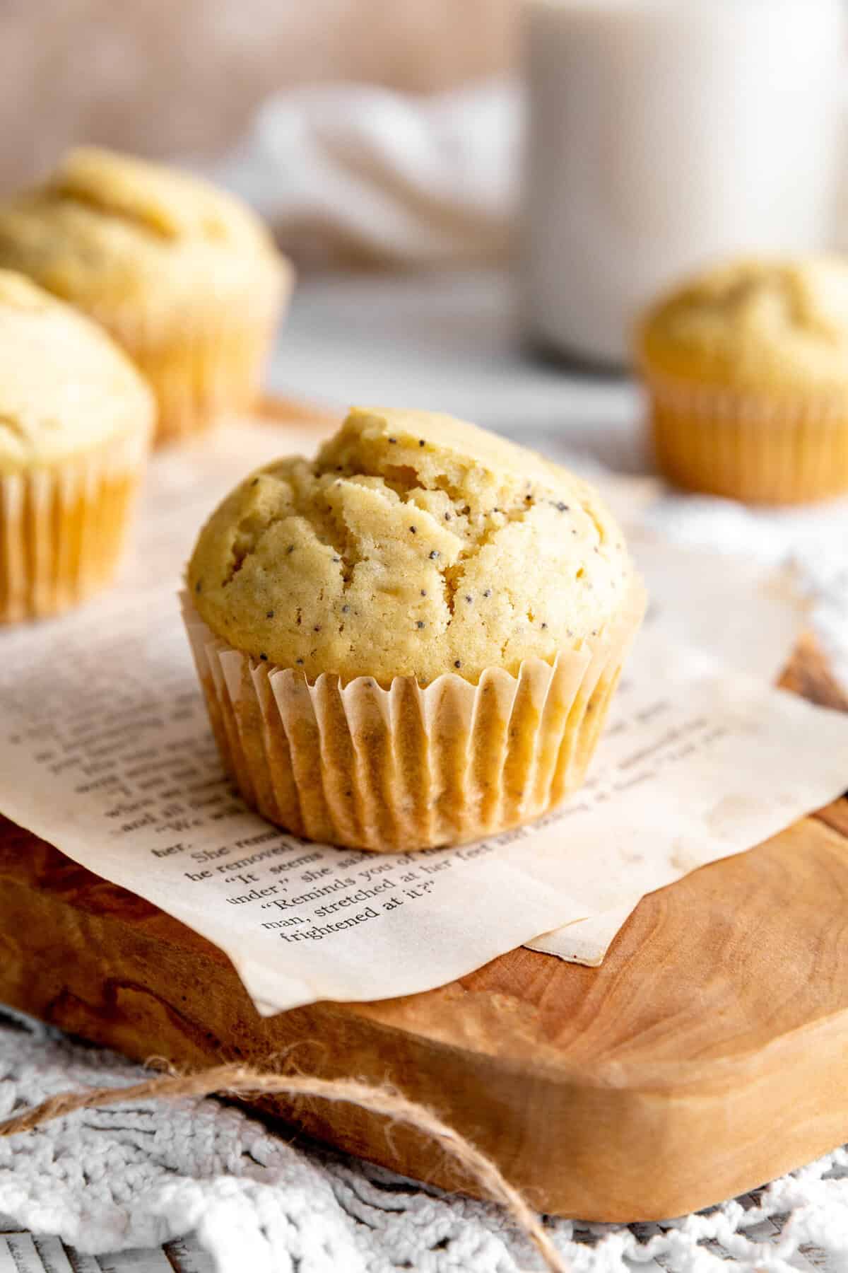 Vegan Almond Poppy Seed Muffins | One Bowl!