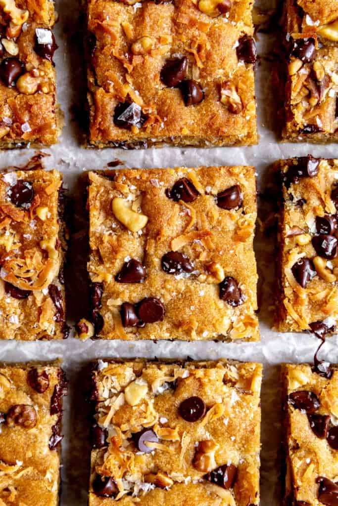 Vegan blondie squares.